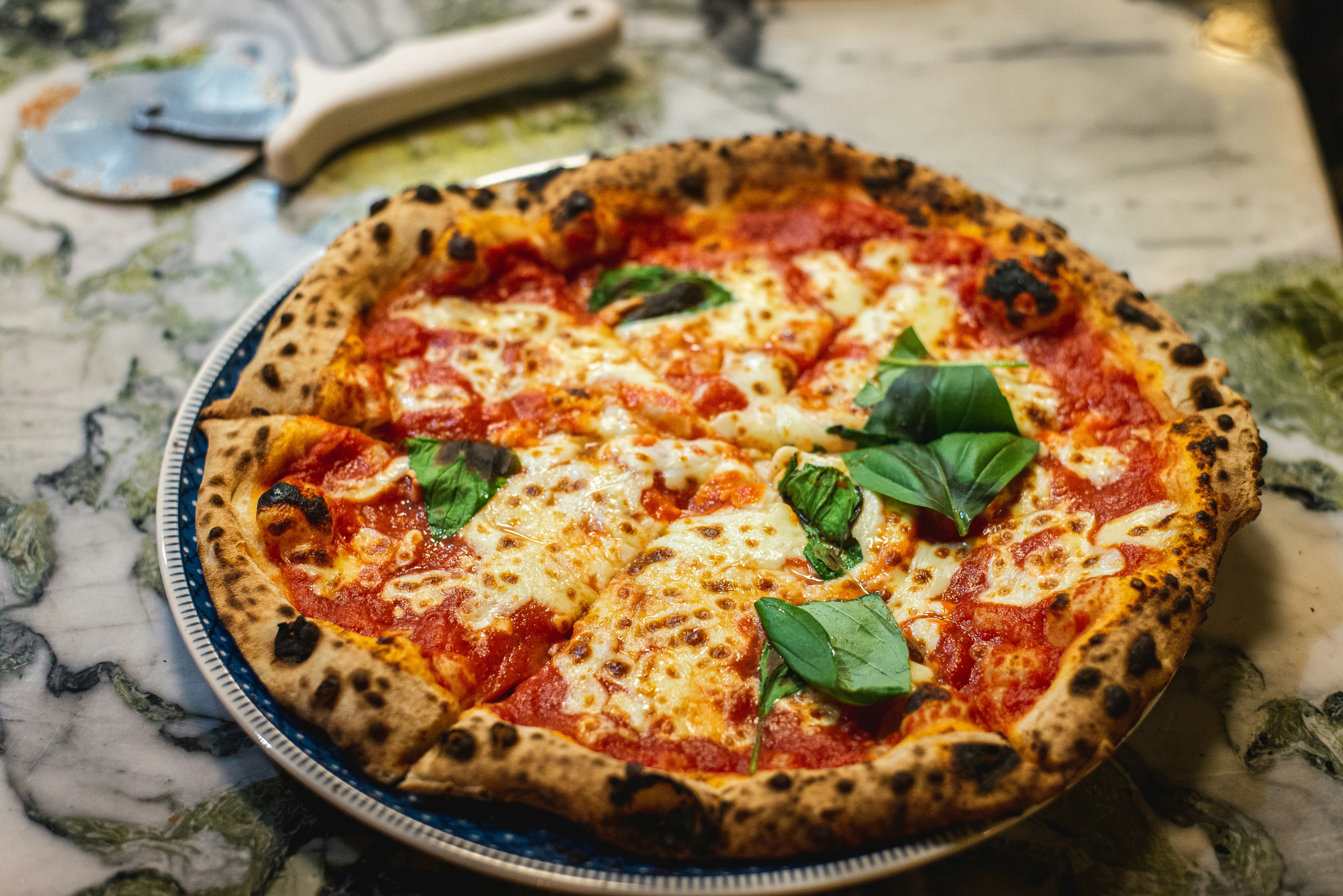 One of Nonna's pizzas fresh from the oven